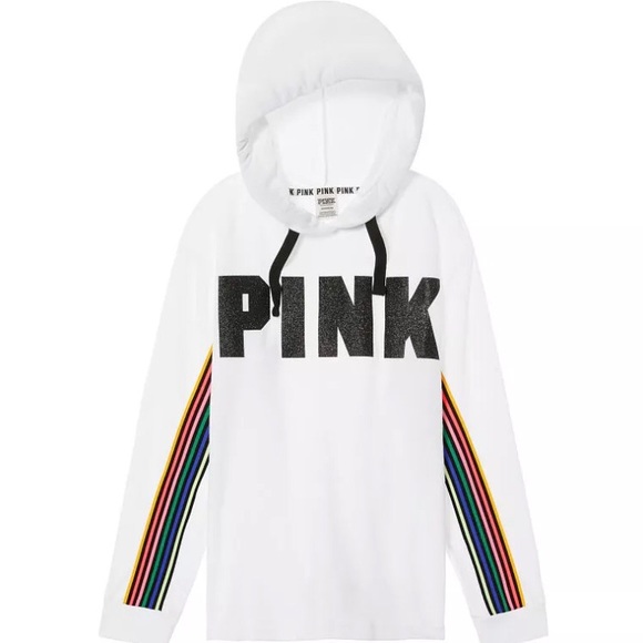 rainbow stripe hoodie